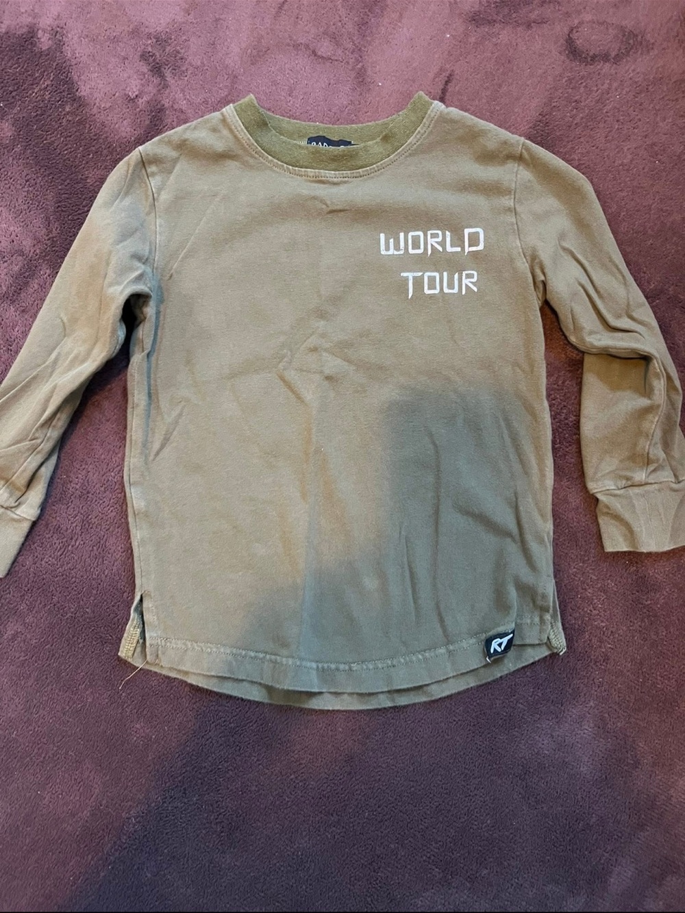 Rad toddler long sleeve shirt - world tour